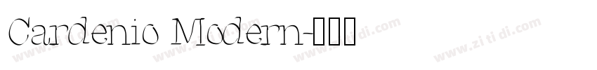 Cardenio Modern字体转换